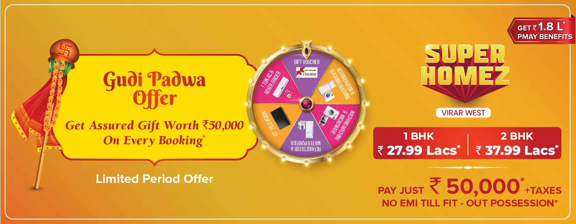 1, 2 BHK Flats in Virar West