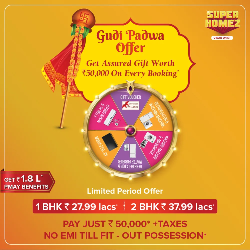 1, 2 BHK Flats in Virar West